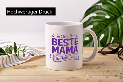 So sieht beste Mama aus | Urkunde lustiger Spruch Geschenk Familie Geschenkidee