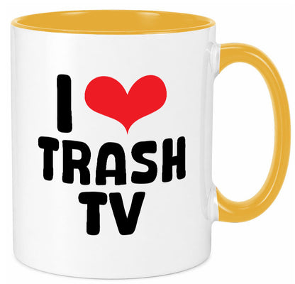 I love Trash TV | v2 lustig Humor Geschenkidee Geschenk Tasse