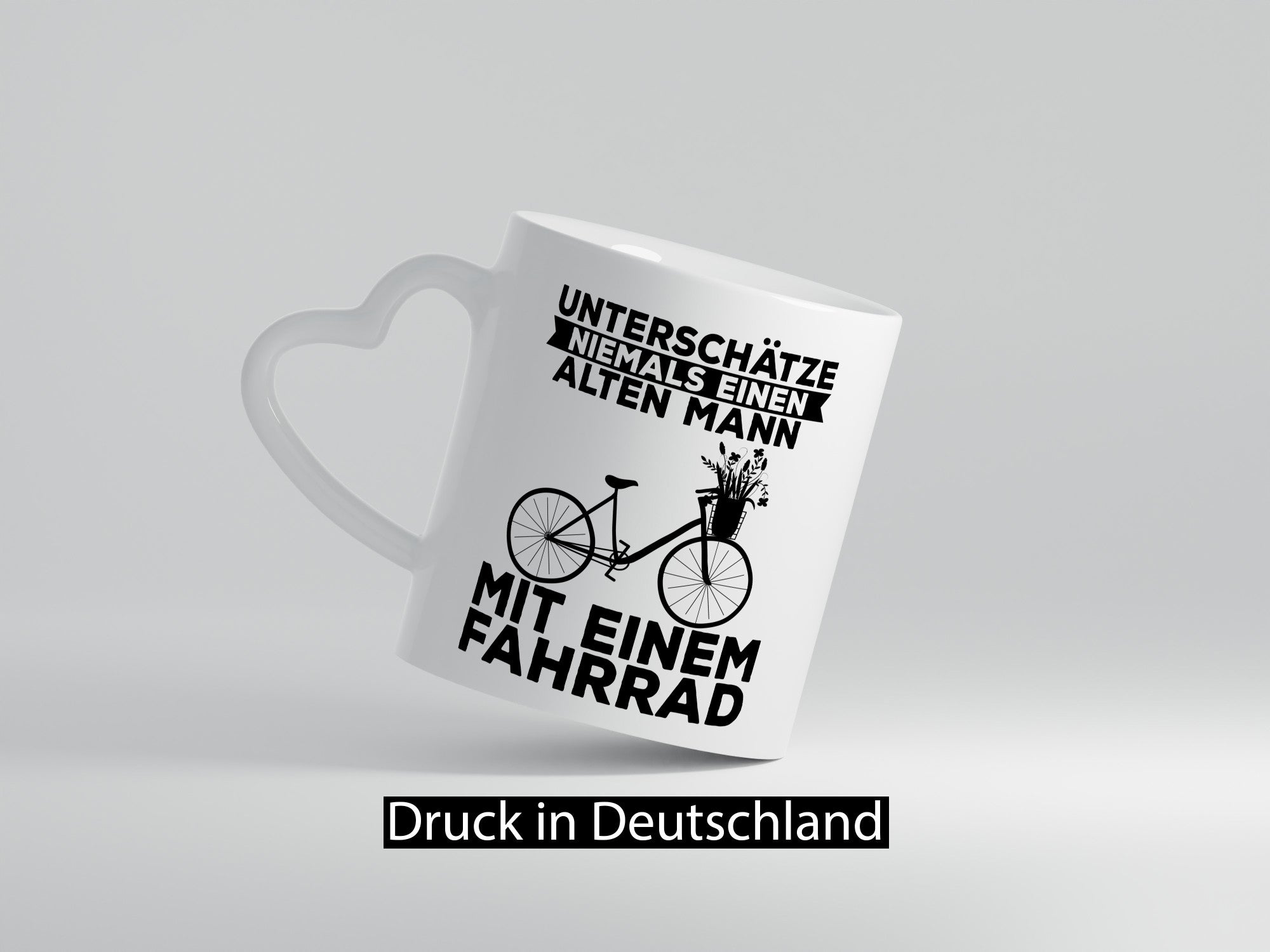 Unterschätze niemals einen Alten mann | Fahrad Fahren Geschenk Humor