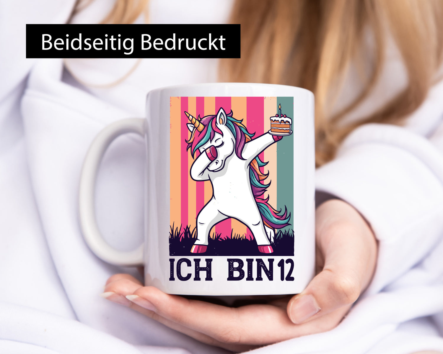 12 Geburtstag | Einhorn Damping Mädchen lustig Geschenkidee Geschenk Tasse