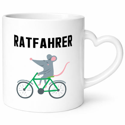Ratfahrer Motiv | Radfahrer Tasse Ratte lustig Geschenkidee Humor