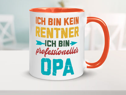 Ich bin Professioneller Opa | Rentner Großvater Geschenkidee Familie Humor Tasse