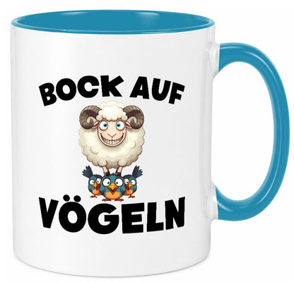 Bock auf Vögeln | Vögel Lustig v2 Humor Geschenkidee Geschenk Tasse