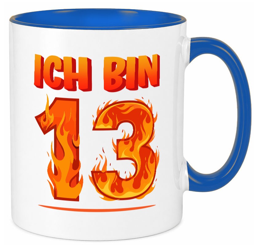 13. Geburtstag | 13 Jahre Drache lustiger Spruch Geschenk Geschenkidee Tasse