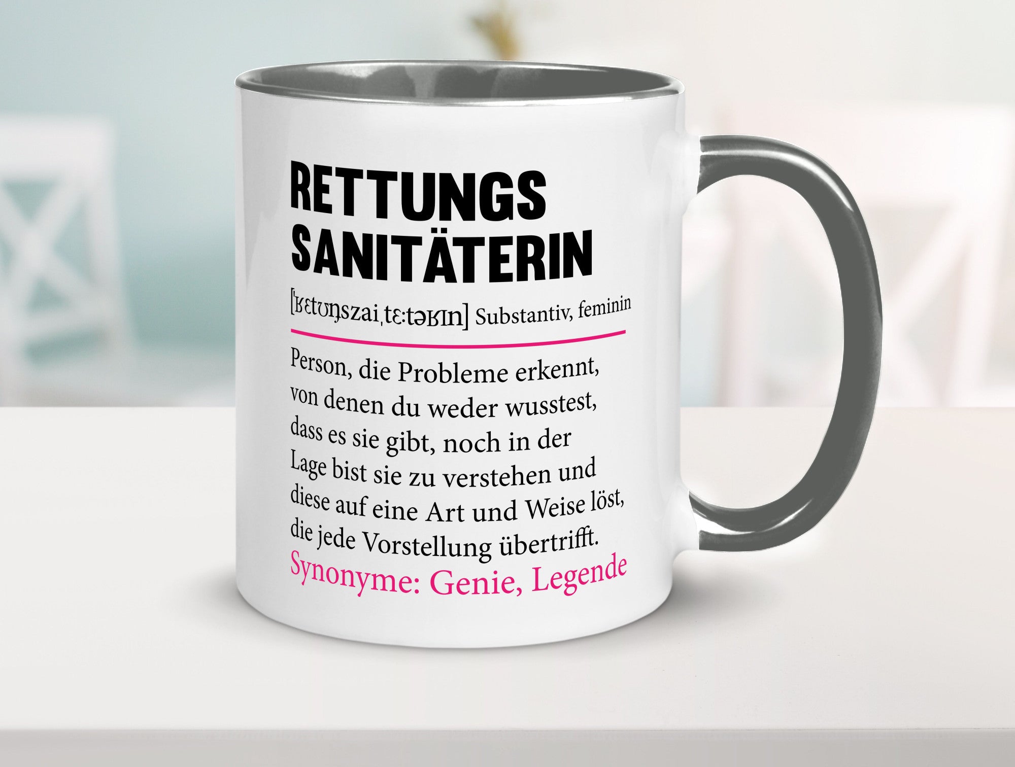 Rettungssanitäterin | Beruf Sanitäter Spruch v2 Humor Arbeit Kollegen Büro