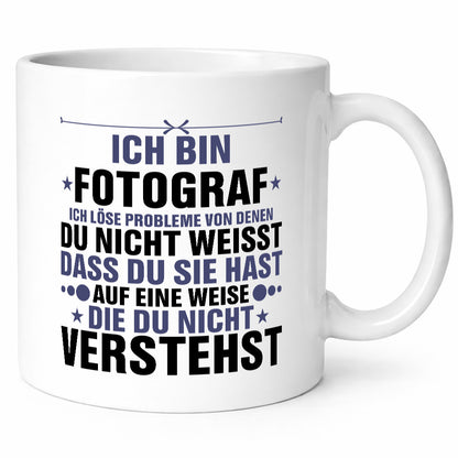 Löse Probleme: Fotograf | Fotografie Kamera Geschenk Humor Geschenkidee