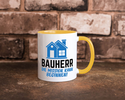 Bauherr | Die mission kann beginnen Bauherren lustiger Spruch Geschenk Humor
