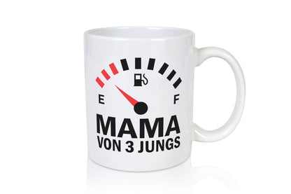 Mama von 3 Jungs | Muttertag Geschwister lustiger Spruch Geschenk Familie