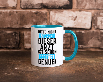 Bitte nicht stören | gestörter Arzt Sarkasmus Klinik Geschenkidee Humor Tasse