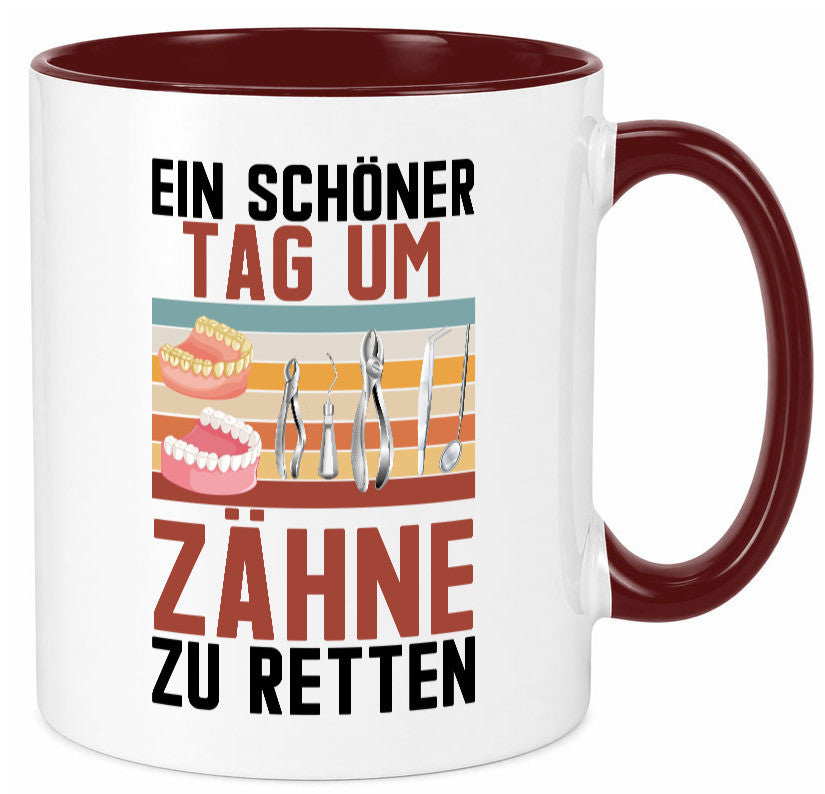 Ein schöner Tag um zähne zu retten | Zahnarzt Geschenk Humor Geschenkidee