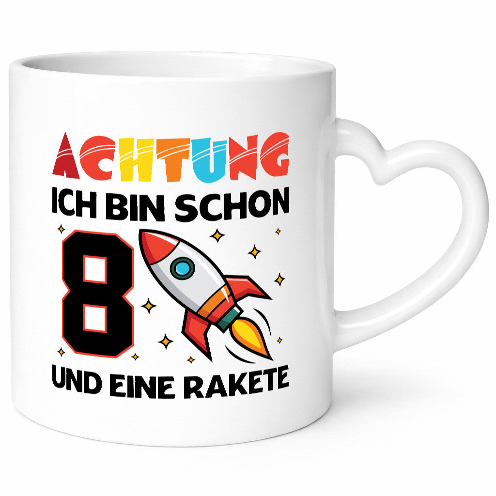 8. Geburtstag | Rakete Weltraum 8 Jahre Galaxy lustig Geschenkidee Geschenk