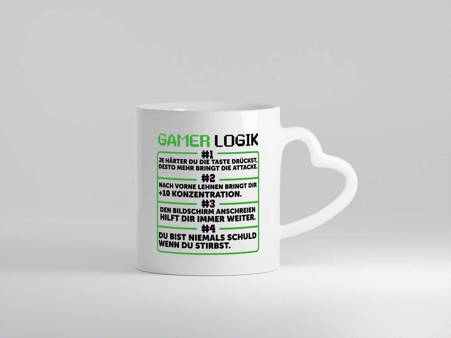 Gamer Logik | Zocker Spruch Gaming Humor lustig Geschenkidee Tasse