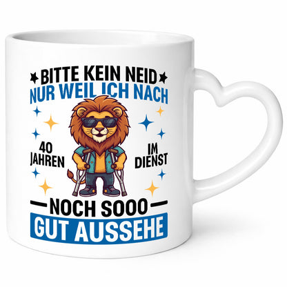 40 Jahre im Dienst | Arbeitsjubiläum Arbeit Humor Kollegen Büro Geschenkidee