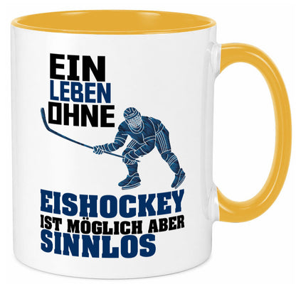 Eishockey | Eishockeyspieler Tasse Eishockeyfan lustiger Spruch Geschenk Humor
