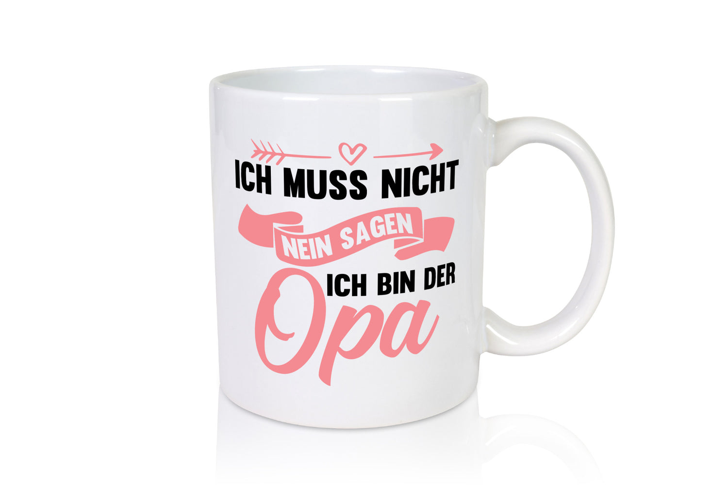 Ich muss nicht nein sagen bin der Opa lustig Familie Geschenkidee Geschenk Tasse