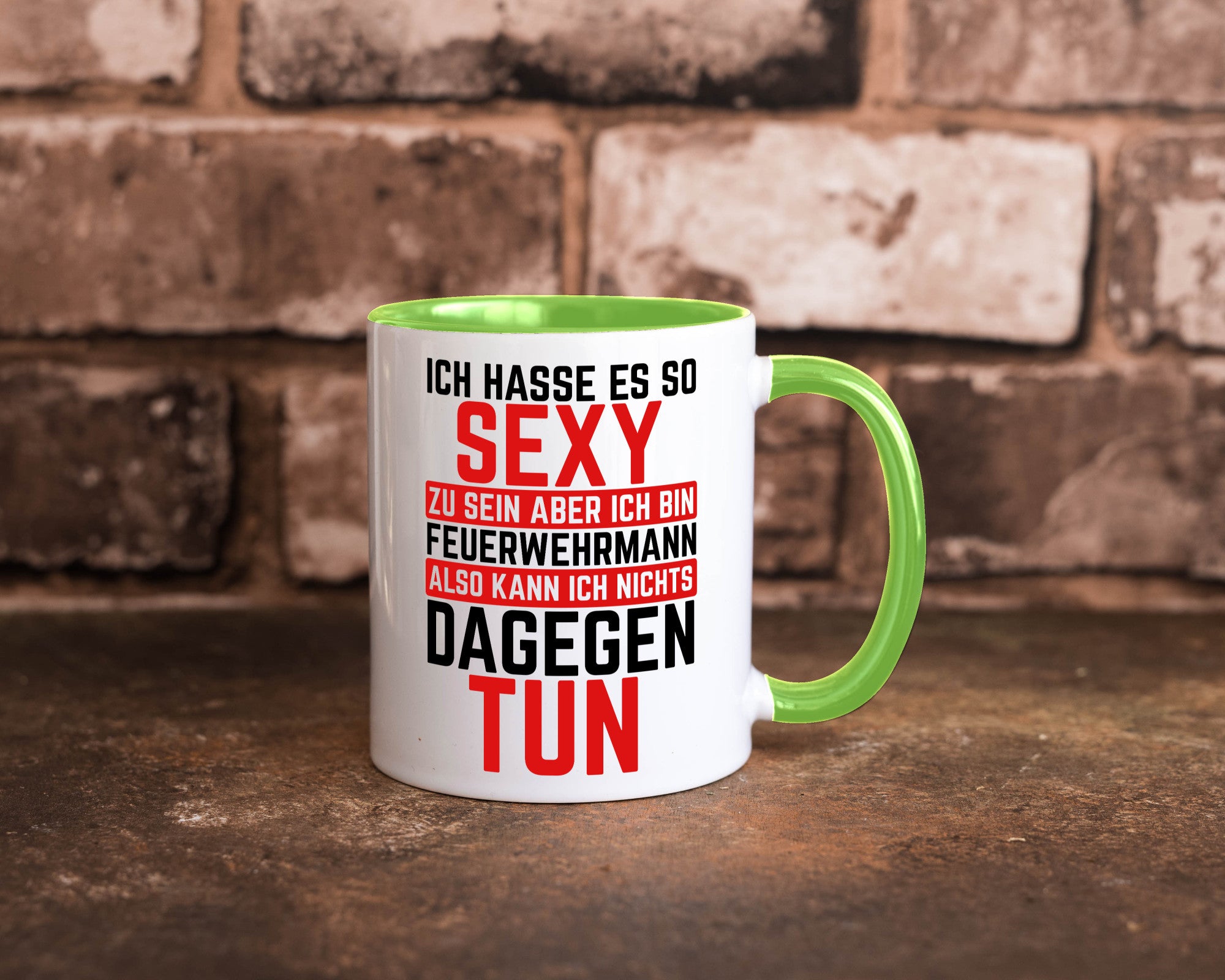 Sexy Feuerwehrmann | Helden Flammen Brandeinsatz lustig Humor Geschenkidee
