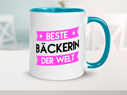 Beste Bäckerin | Bäckerei Frauen Backen lustig Humor Geschenkidee Geschenk Tasse