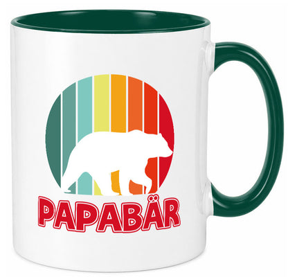 Papabär | Papa Tasse Vater Vatertag Bär lustiger Spruch Geschenk Familie