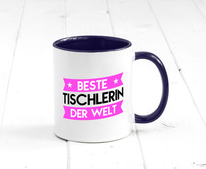 Beste Tischlerin | Tischlerei lustiger Spruch Geschenk Humor Geschenkidee Tasse