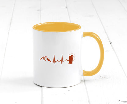 Berge und Bier | Wandern Wanderer Biertrinken Geschenkidee Humor Tasse