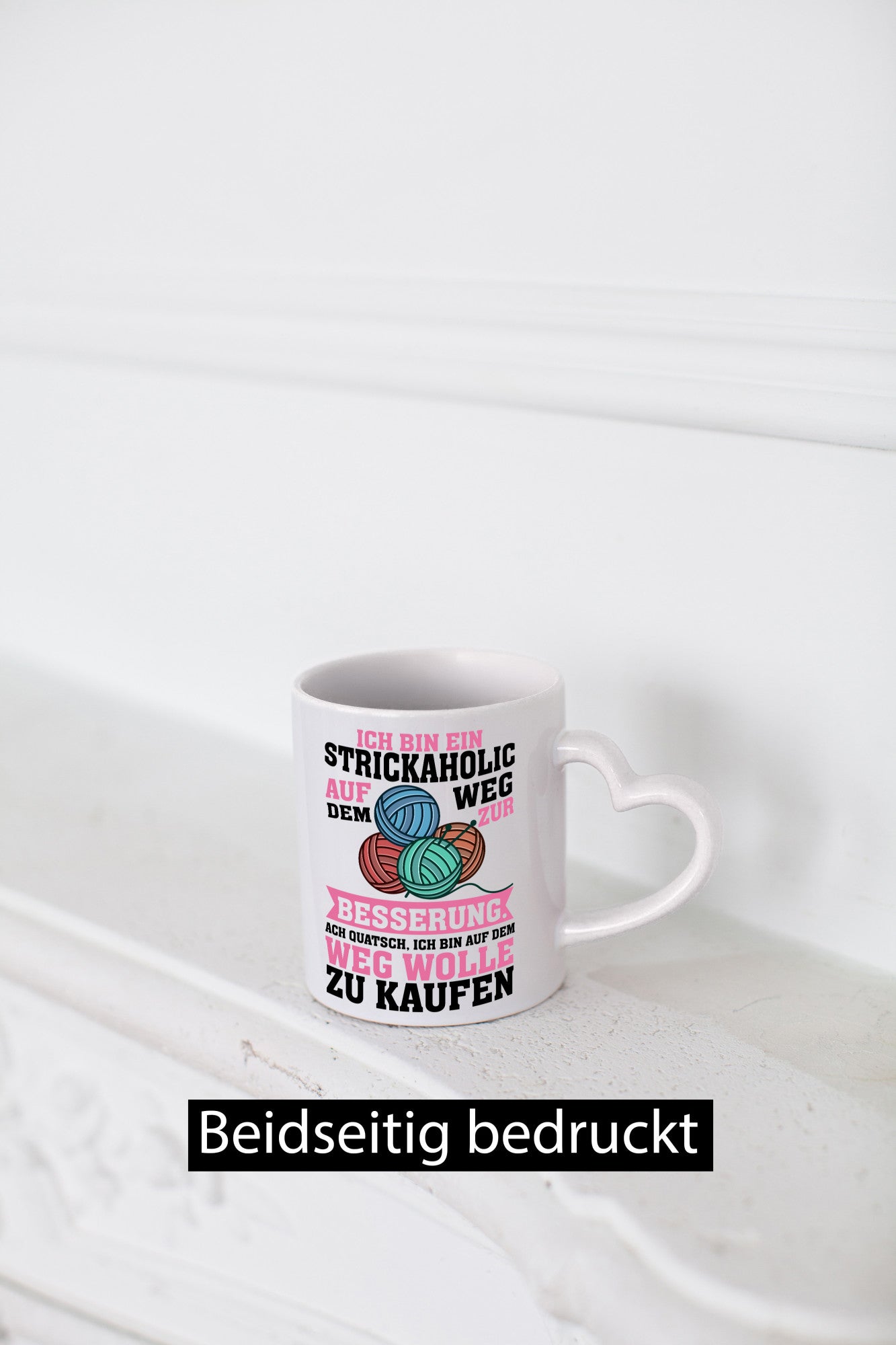 Ich bin ein Strickaholic | Stricken Strickzubehör lustig Humor Geschenkidee