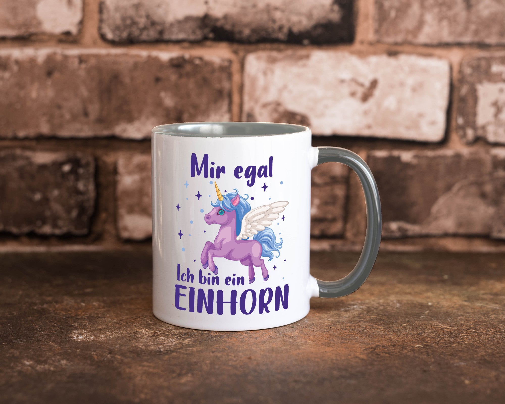 Mir egal, ich bin ein Einhorn | lustig Humor Geschenkidee Geschenk Tasse
