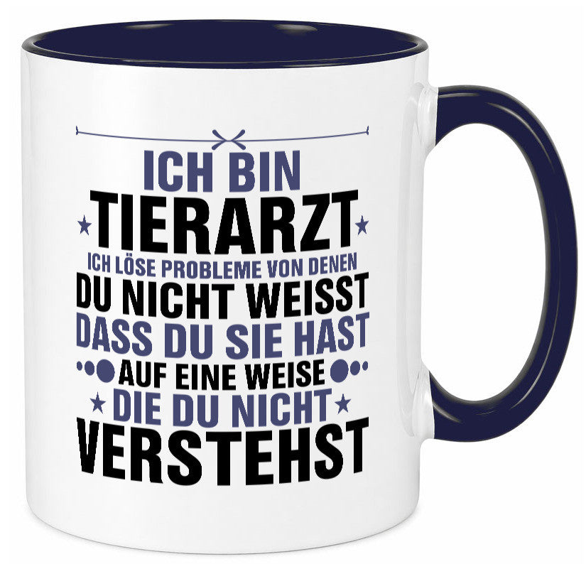 Löse Probleme: Tierarzt | Tiermedizin Mediziner Geschenk Tierliebhaber Humor