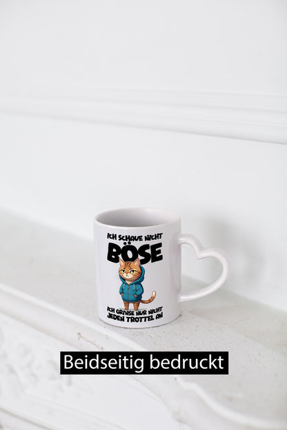 Ich schaue nicht böse | Katze Katzenliebhaber Geschenk Tierliebhaber Humor