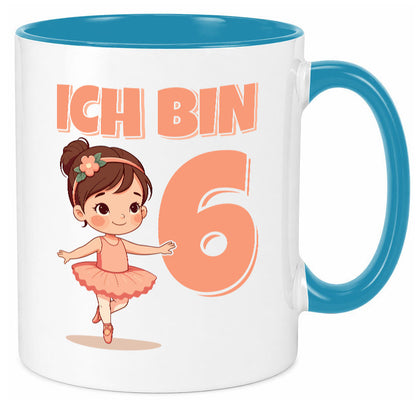 6 Geburtstag | Jahre Ballerina Mädchen Ballet lustig Geschenkidee Geschenk Tasse