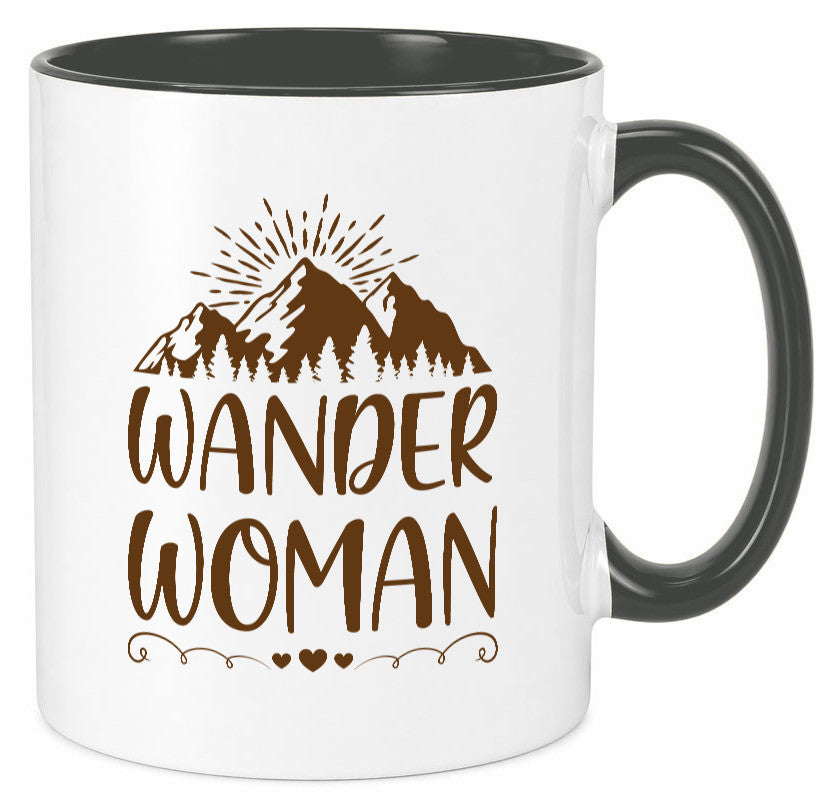 Wander Woman | Berge Herzen Geschenk Familie Geschenkidee lustiger Spruch Tasse