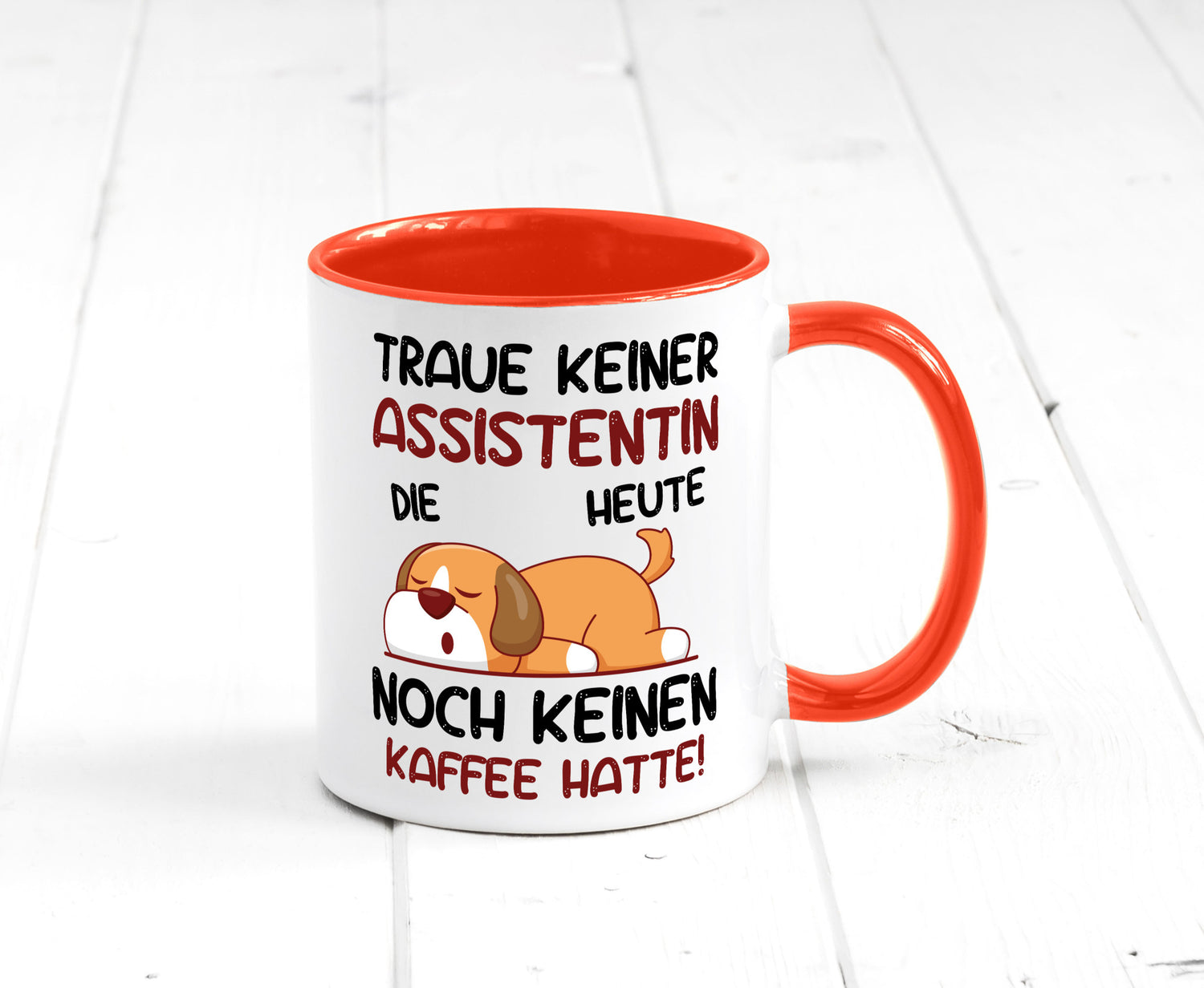 Traue keiner Assistentin | Assistenz Hilfskraft Humor Geschenkidee Tasse