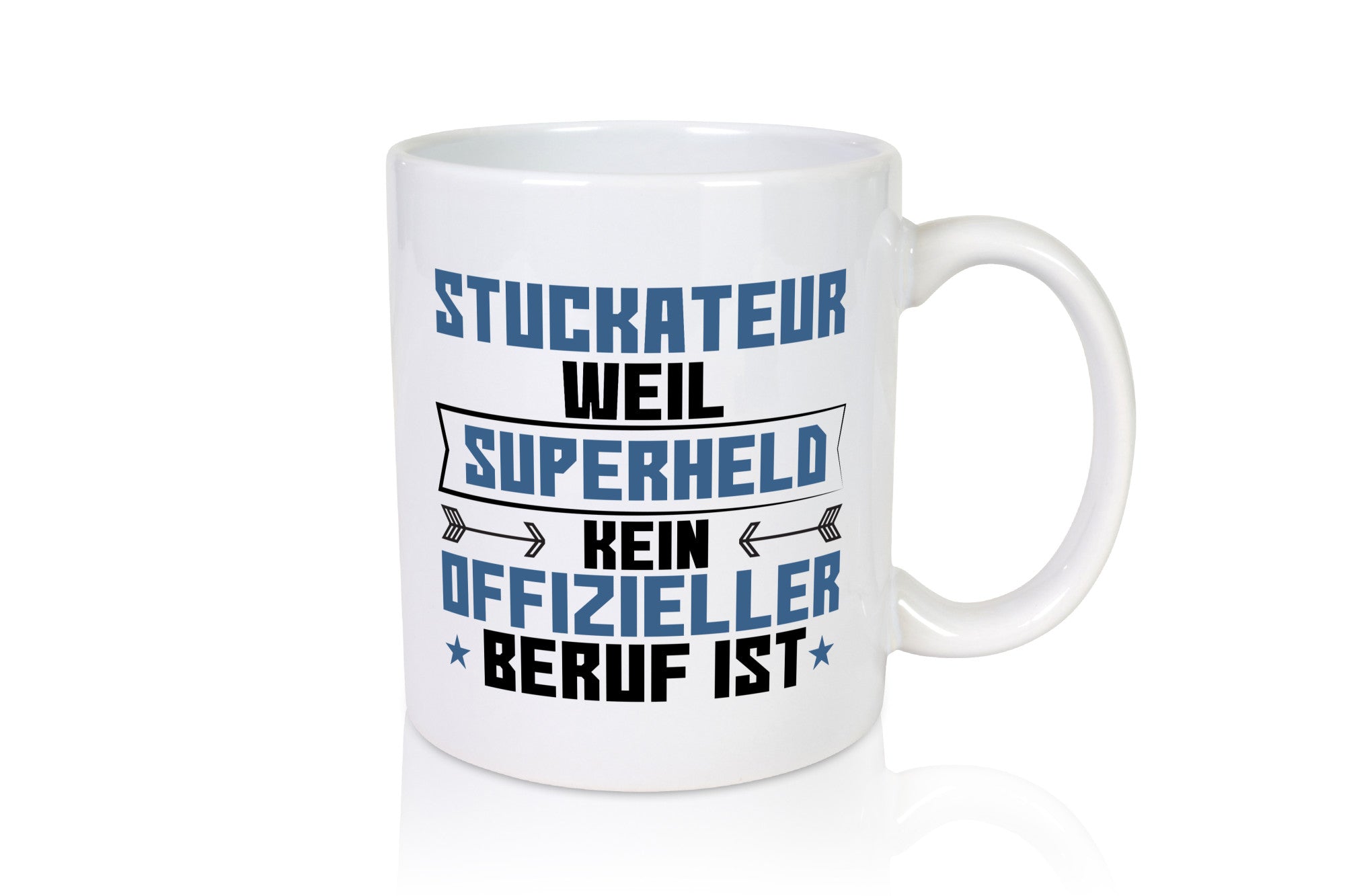 Superheld Stuckateur | Innenausbau Beruf Humor Arbeit Kollegen Büro