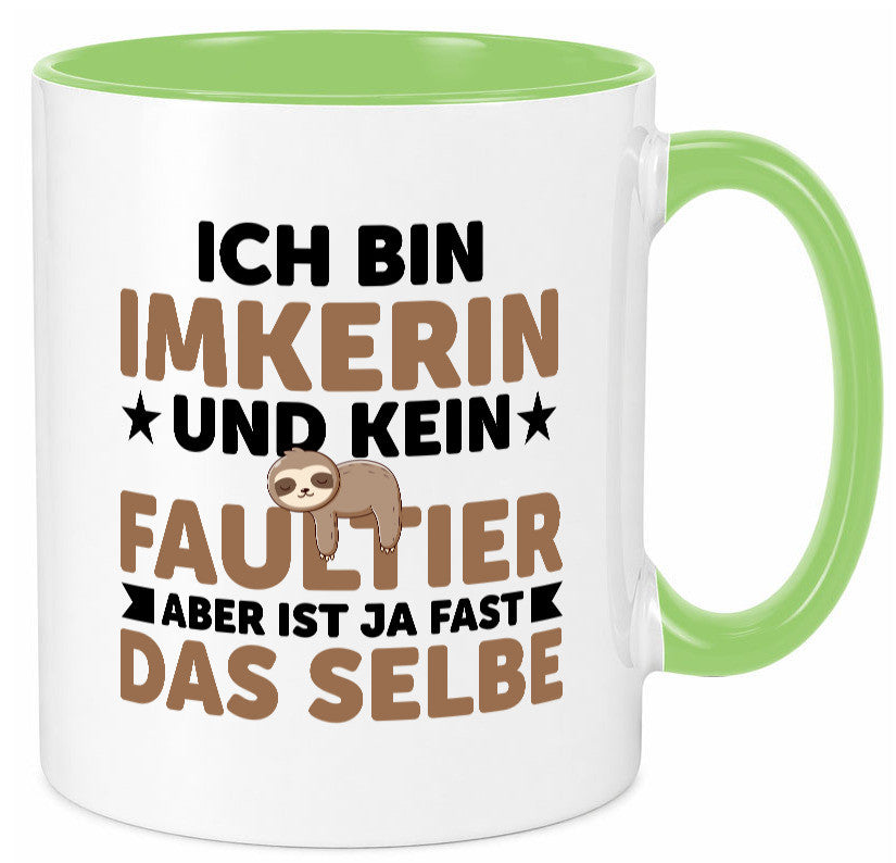 Ich bin kein Faultier: Imkerin | Imkerei v2 lustiger Spruch Geschenk