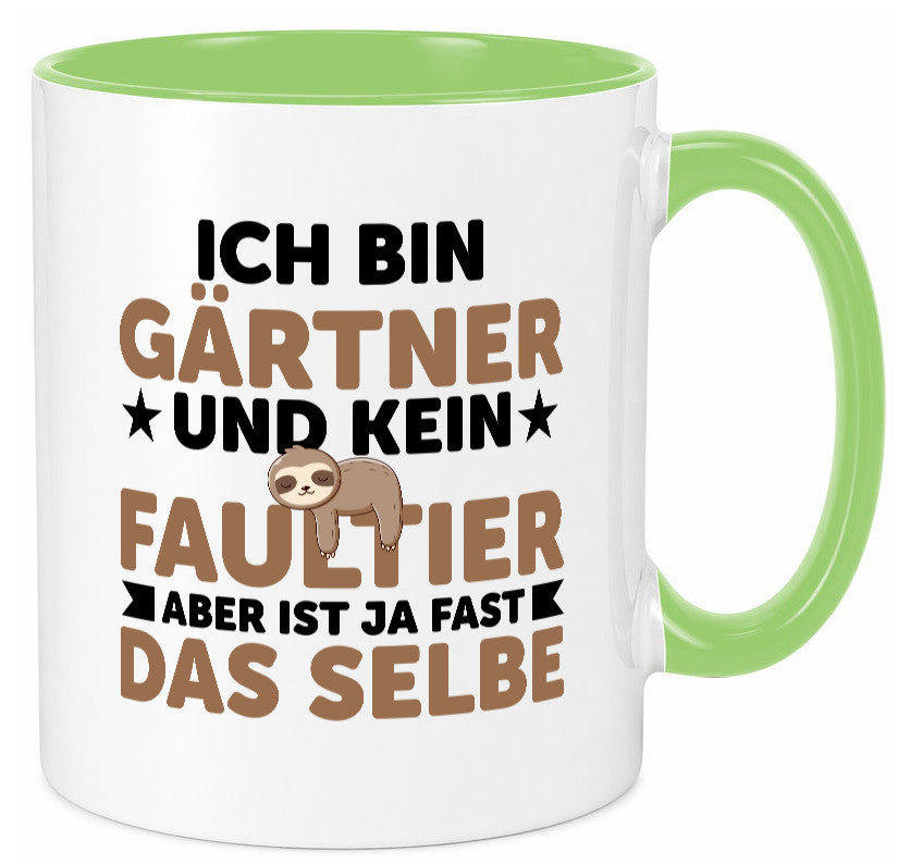 Ich bin kein Faultier: Gärtner | Gartenbau v2 Geschenk Tierliebhaber Humor