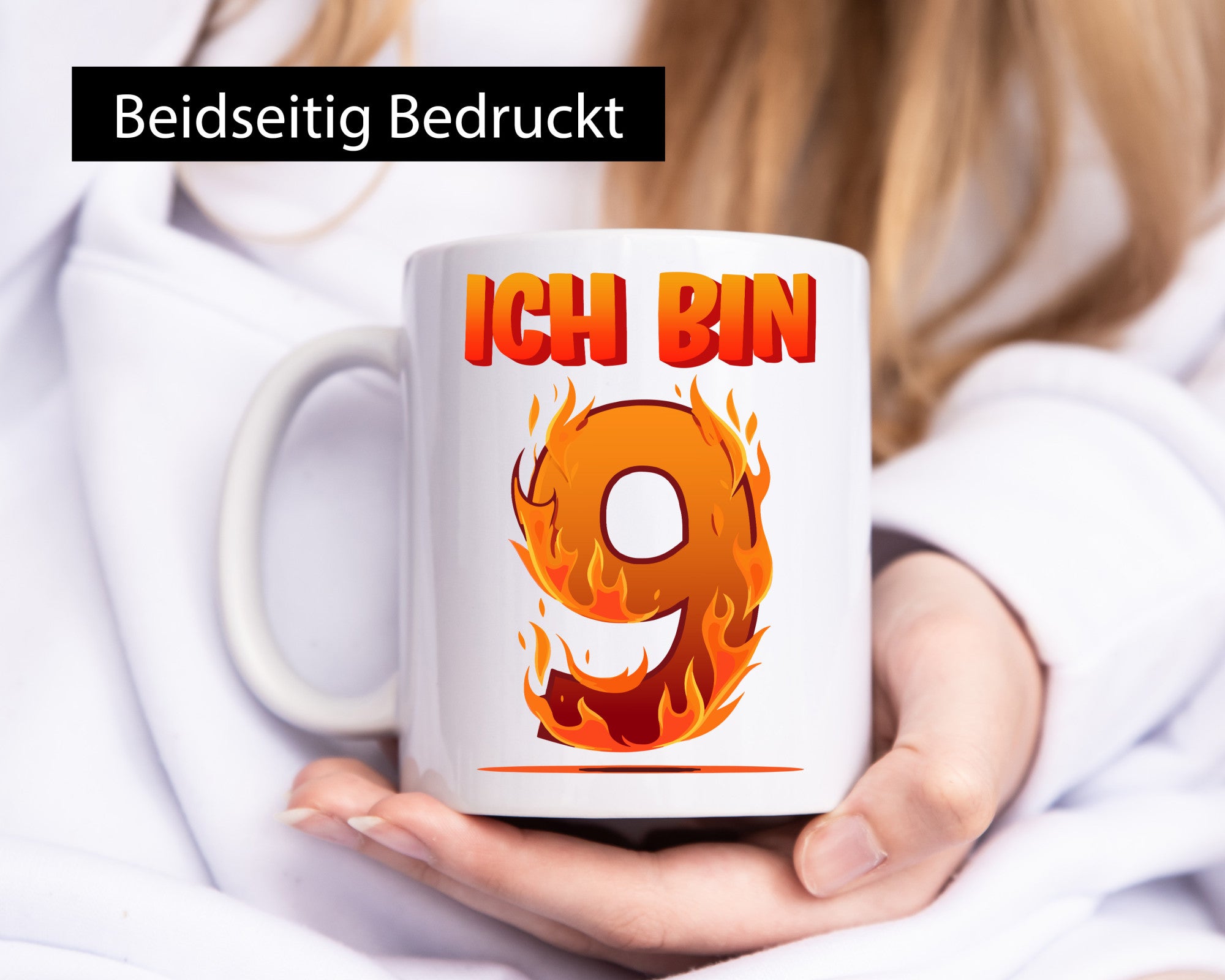 9. Geburtstag | 9 Jahre Drache lustiger Spruch Geschenk Geschenkidee Tasse