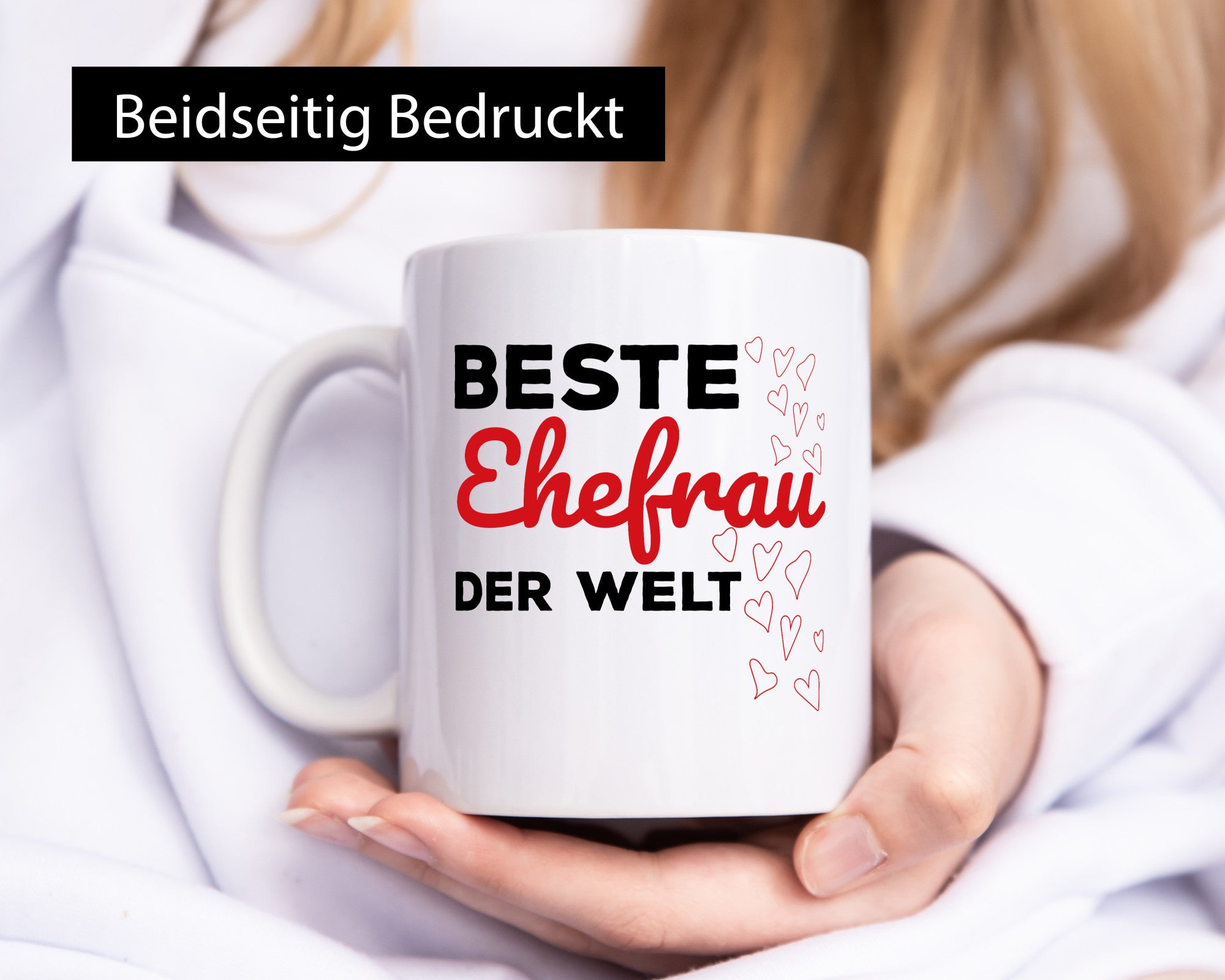 Beste Ehefrau | Ehe Tasse Hochzeitstag Romantik lustiger Spruch Geschenk