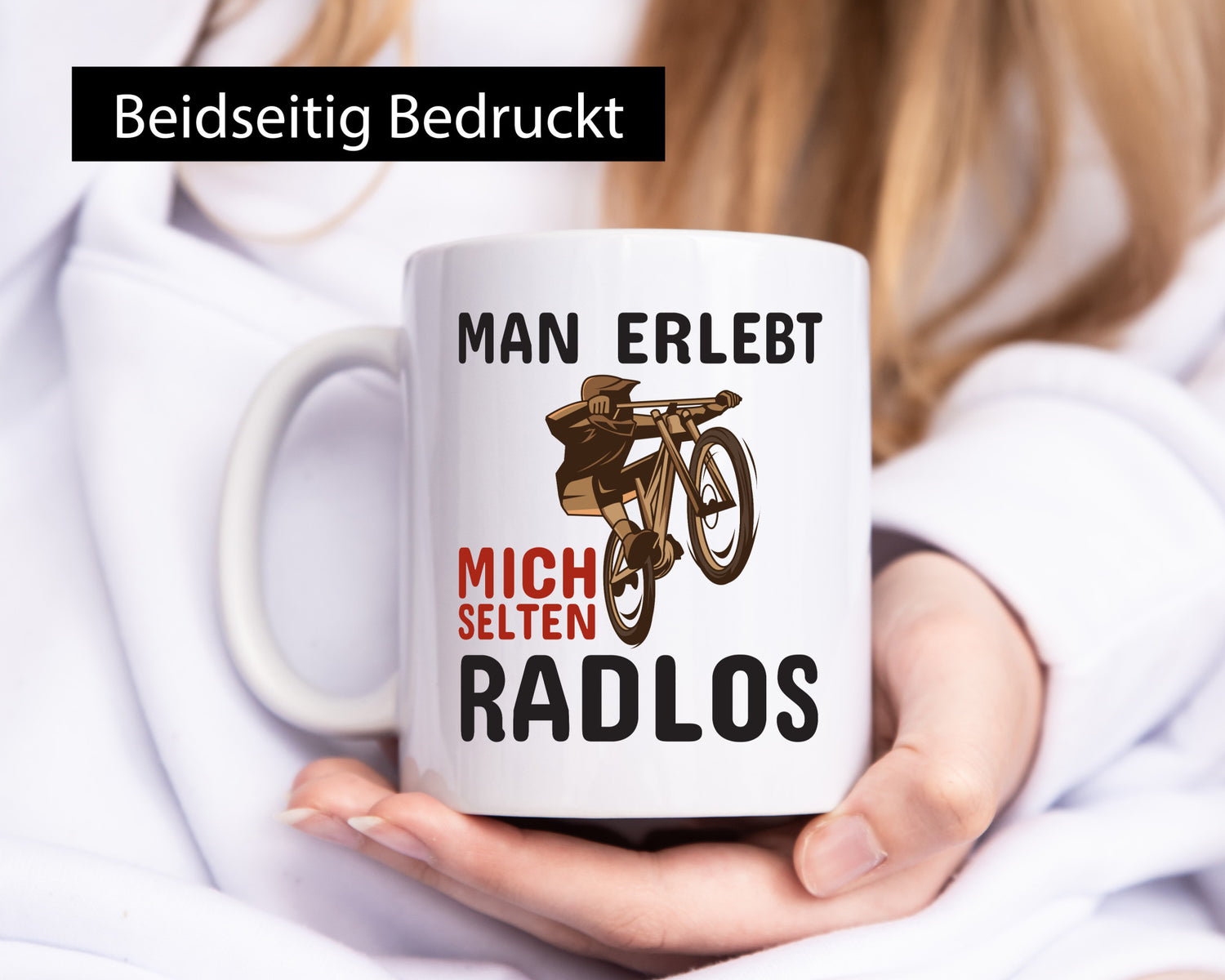 Selten Radlos | Spruchtasse Fahrrad Männer Humor lustiger Spruch Geschenk