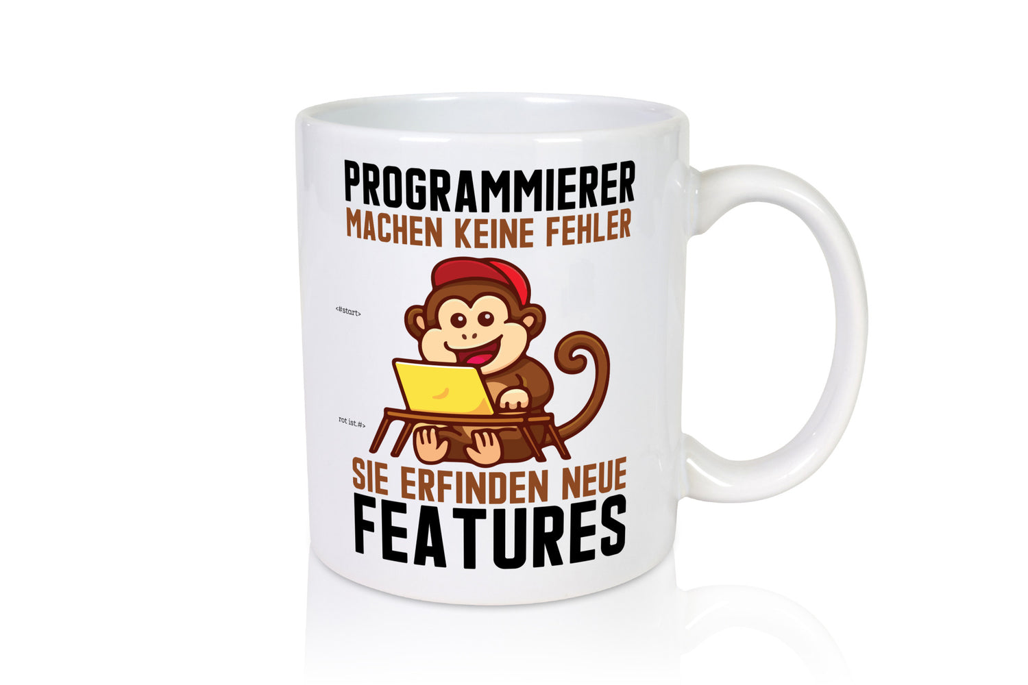 Programmierer machen keine Fehler | Features Affe am PC Geschenk Humor