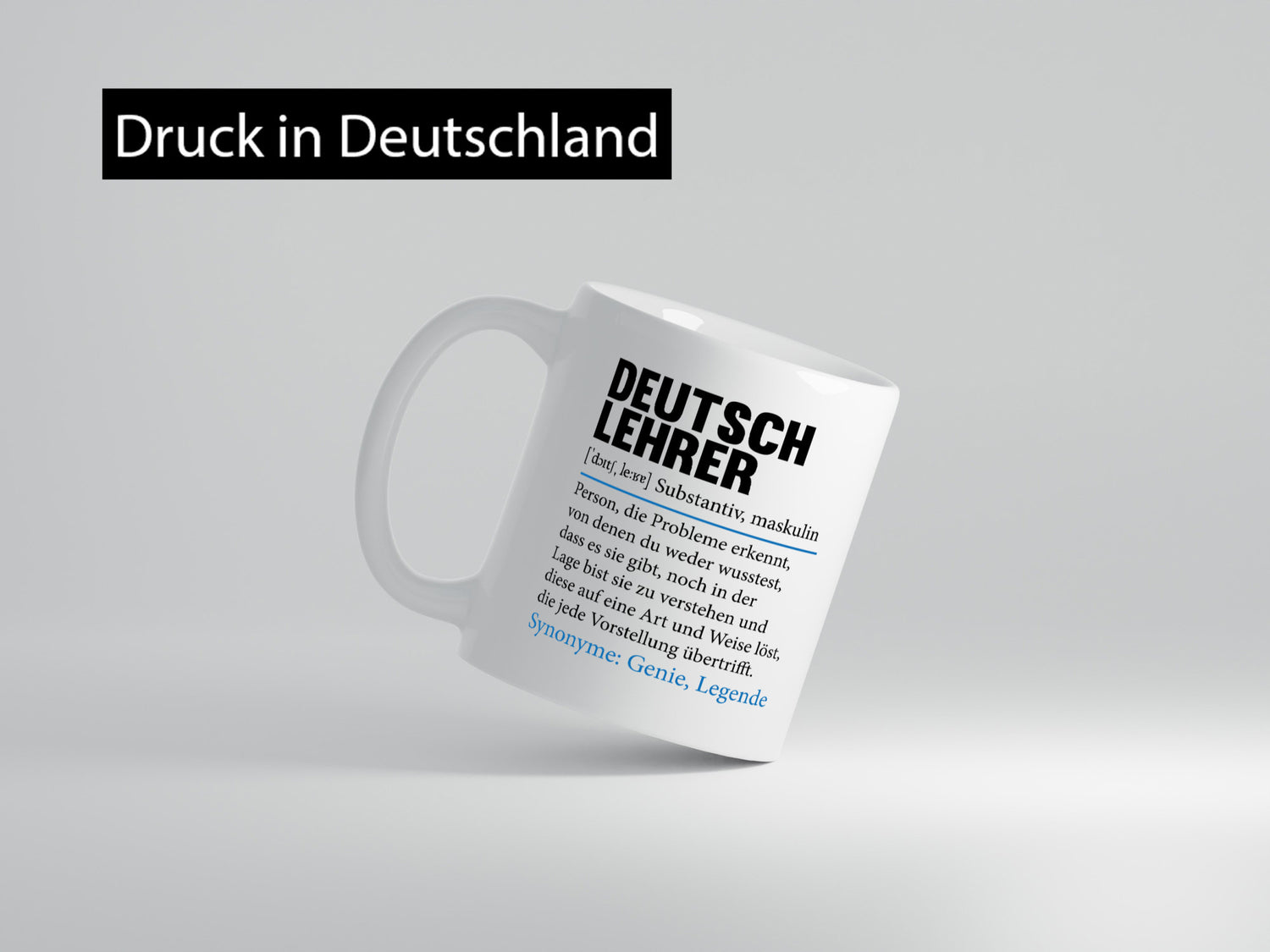 Deutschlehrer Spruch | Lehrer Schule Humor lustig Geschenkidee Geschenk Tasse