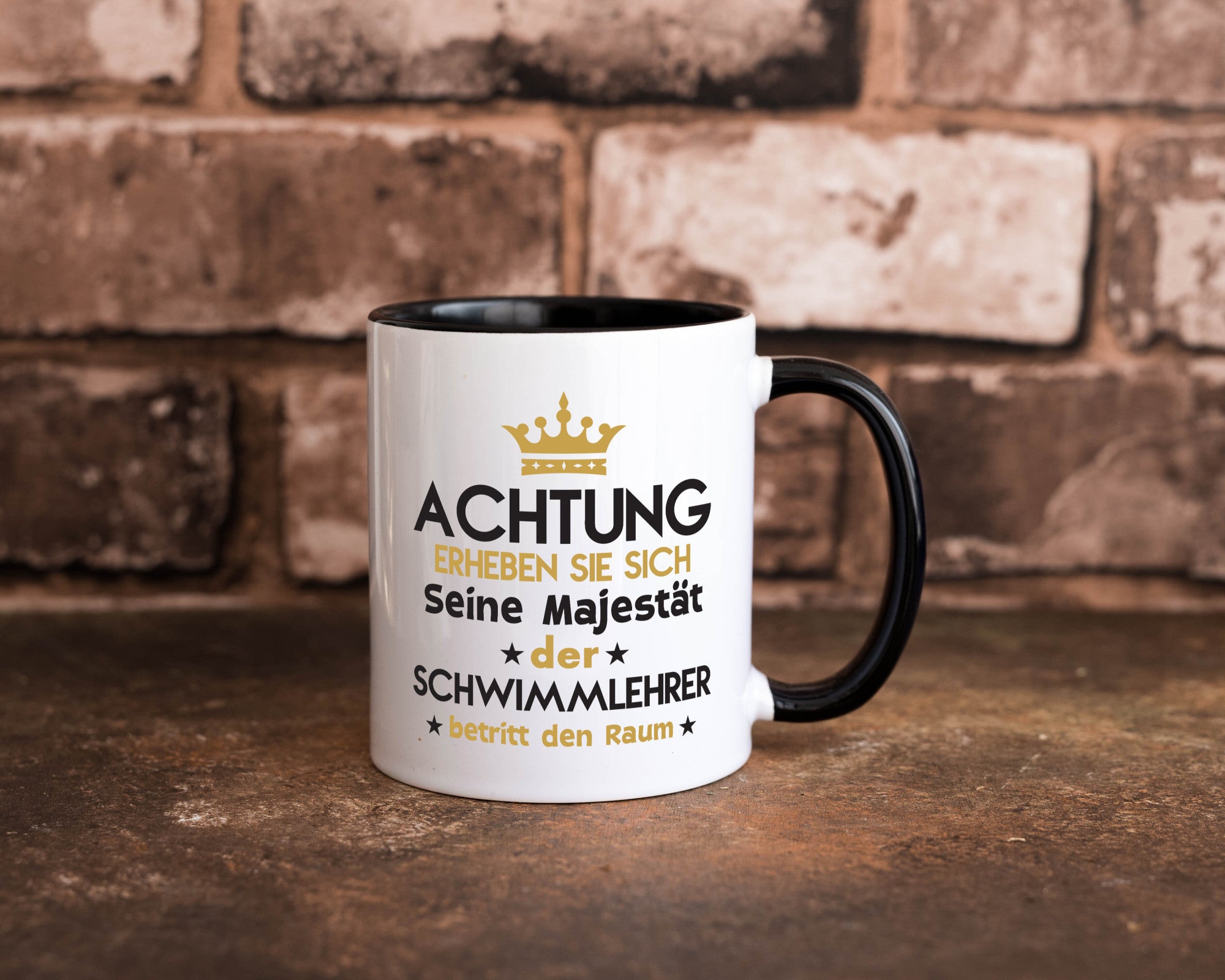 Seine Majestät Schwimmlehrer | Lehrer Schüler schwimmen Geschenkidee Humor Tasse