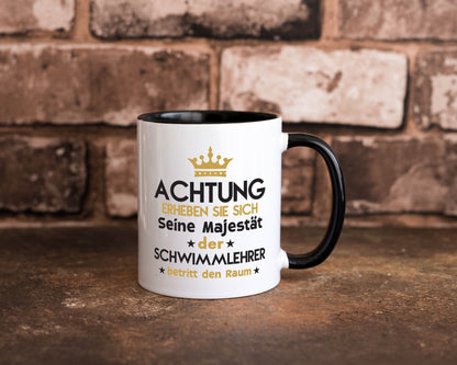 Seine Majestät Schwimmlehrer | Lehrer Schüler schwimmen Geschenkidee Humor Tasse
