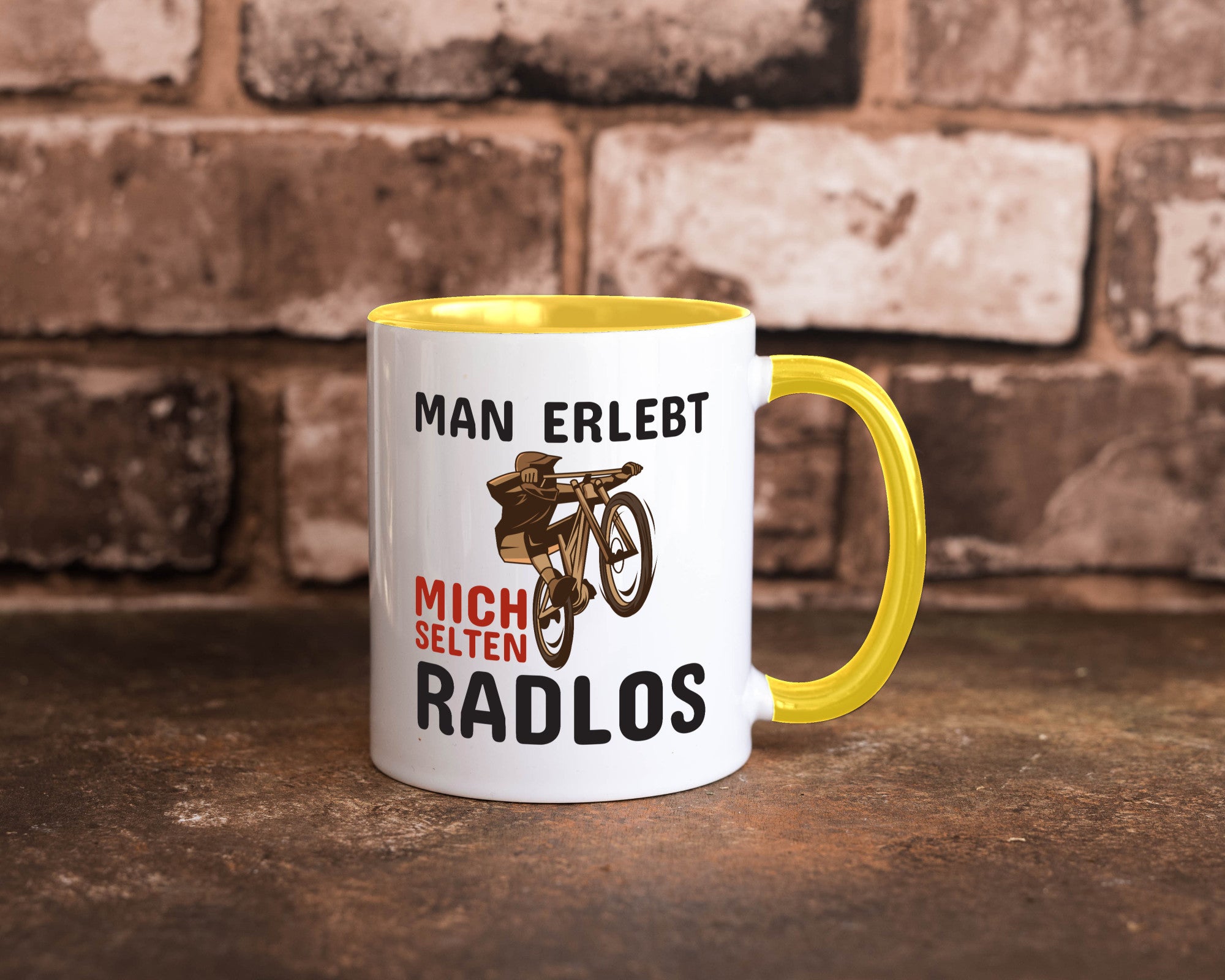 Selten Radlos | Spruchtasse Fahrrad Männer Humor lustiger Spruch Geschenk
