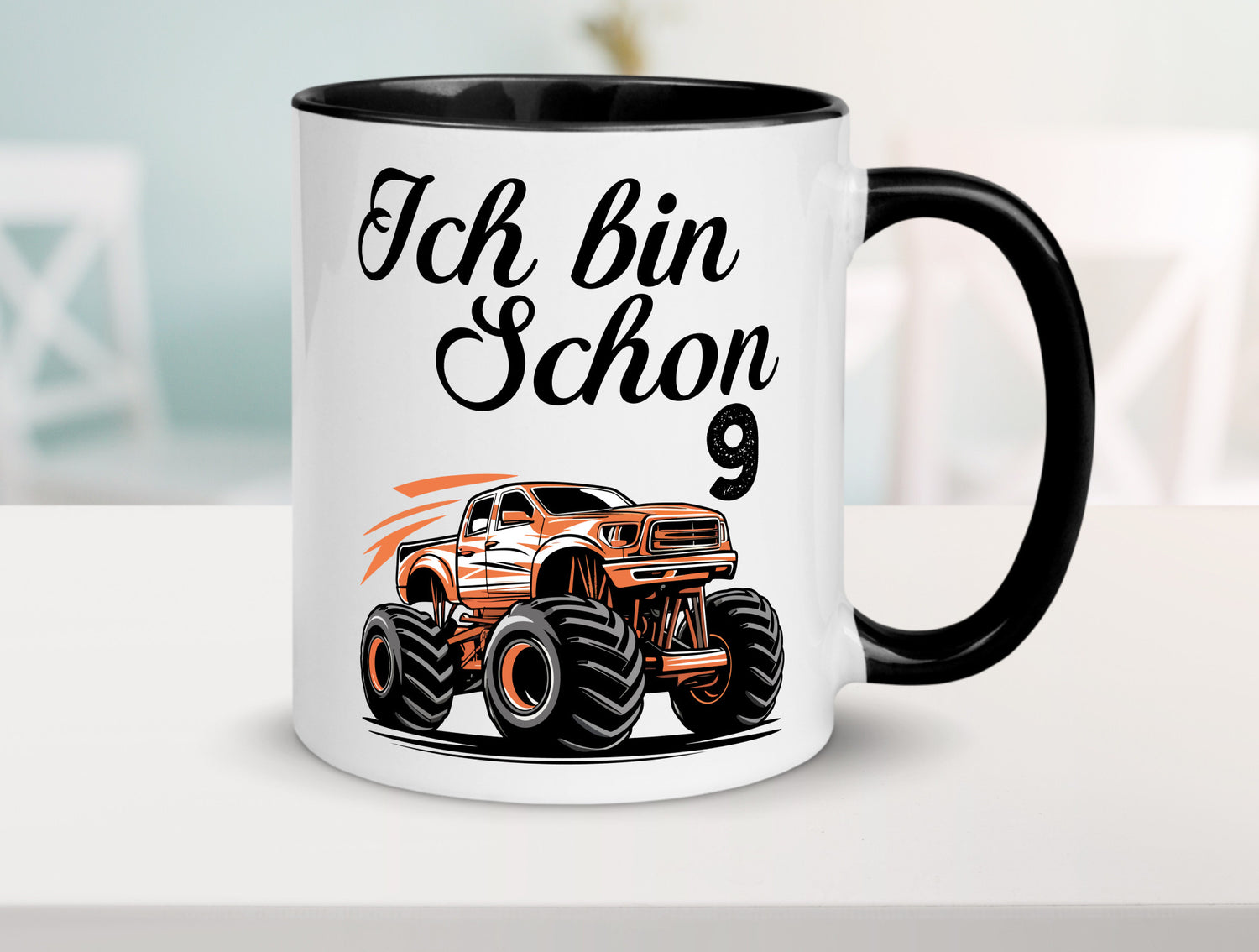 9. Geburtstag | Monster truck 9 Jahre lustiger Spruch Geschenk Geschenkidee