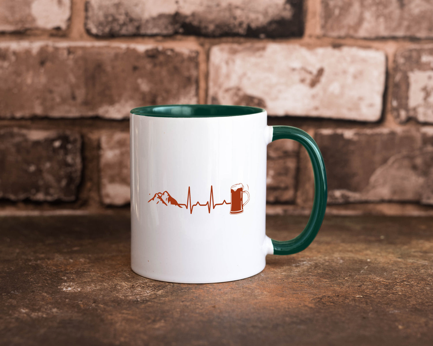 Berge und Bier | Wandern Wanderer Biertrinken Geschenkidee Humor Tasse