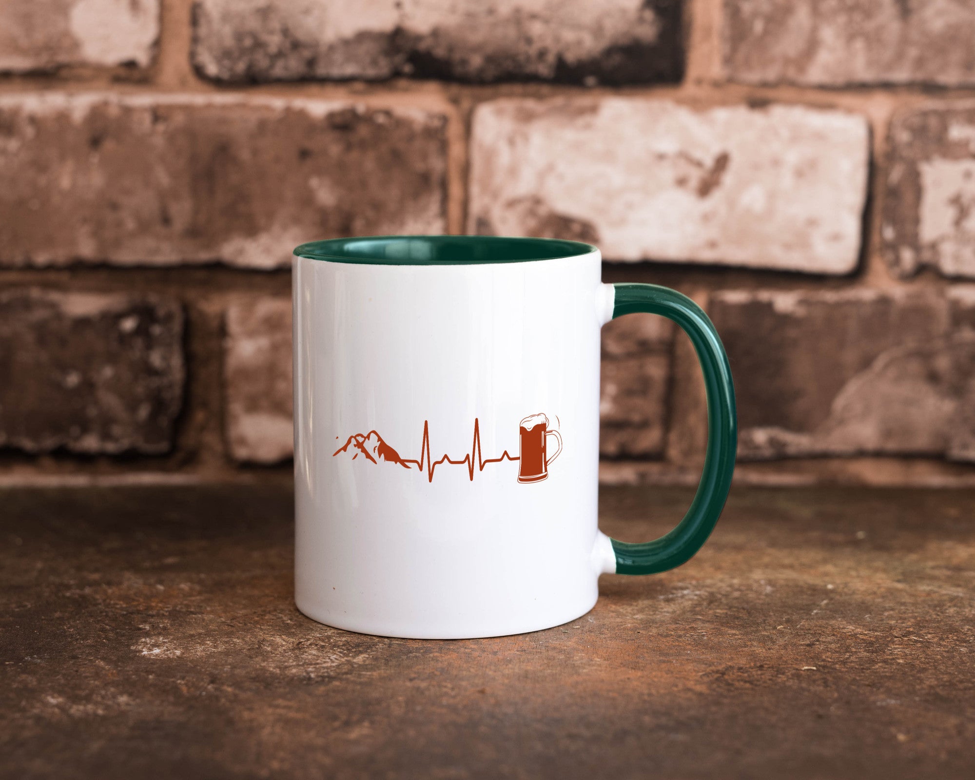 Berge und Bier | Wandern Wanderer Biertrinken Geschenkidee Humor Tasse