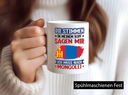 Mongolei | Urlaub Stimmen in meinem Kopf Traumland Geschenk Humor Geschenkidee