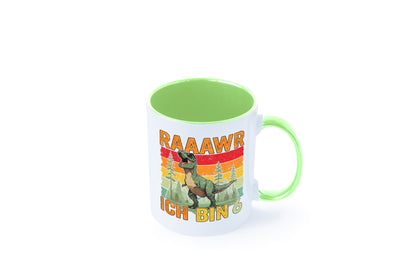 6. Geburtstag | 6 Jahre rarrrr ich bin Dinosaurier Humor Geschenkidee Tasse