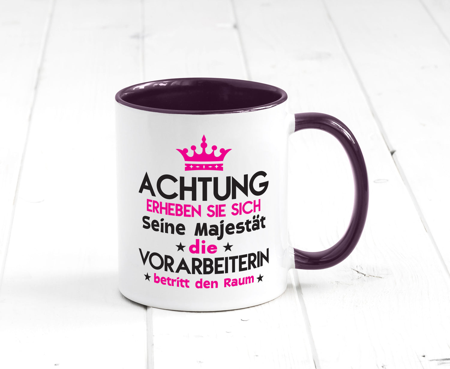 Seine Majestät Vorarbeiterin | Kollegin Teamleiter lustig Arbeit Kollegen Büro