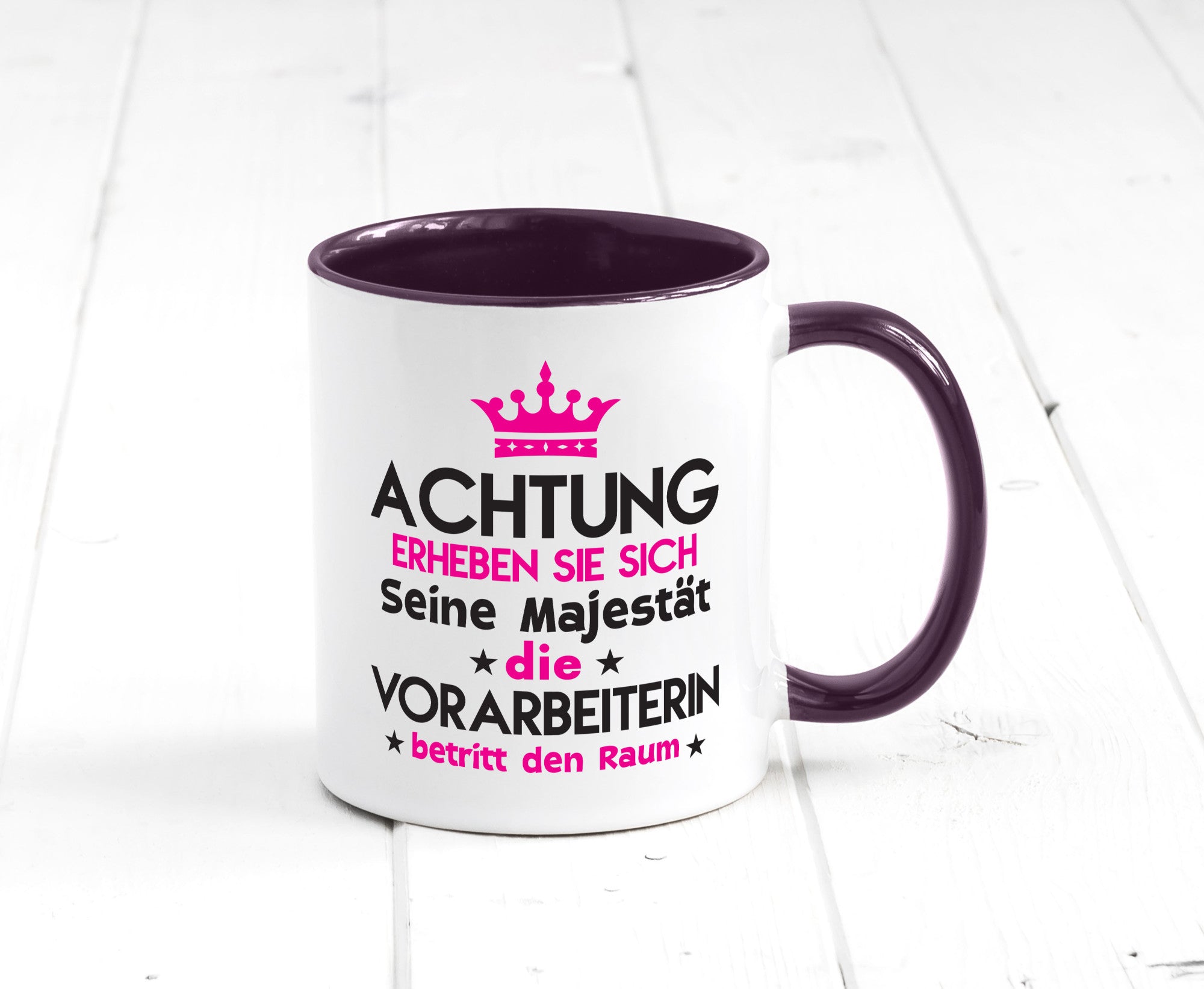 Seine Majestät Vorarbeiterin | Kollegin Teamleiter lustig Arbeit Kollegen Büro