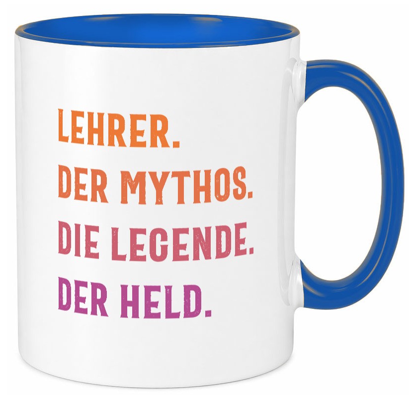Lehrer, Mythos, Legende, Held Humor Geschenkidee Tasse
